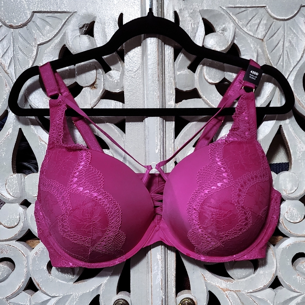 Torrid- Push-up Plunge, berry color